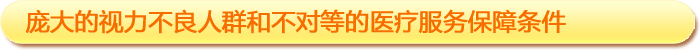 一、龐大的視力不良人群和不對(duì)等的醫(yī)療服務(wù)保障條件